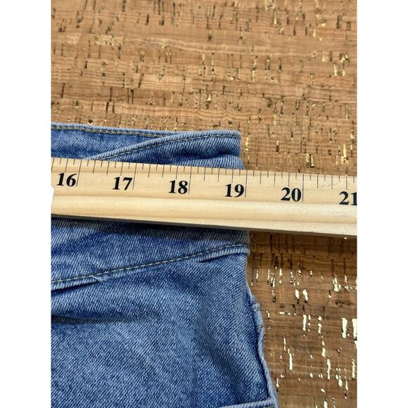 Forever 21 Size 14 Denim Flared Jeans Medium Wash Denim High Rise Premium - Picture 7 of 9